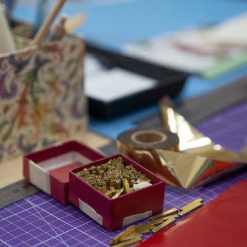 Primer plano de una de las fases del trabajo